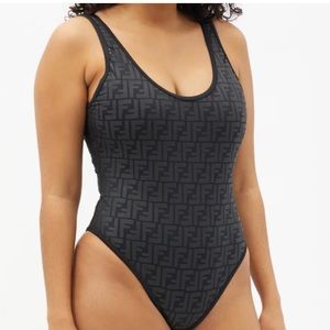 fendi print bathing suit